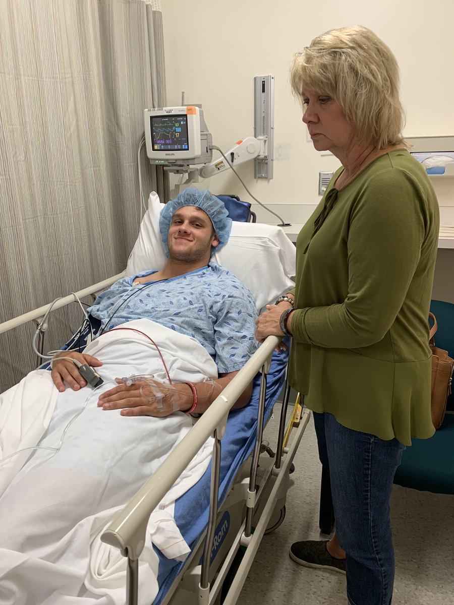 jerryhickson's tweet photo. @HicksonJerry Rock’n this beautiful headpiece before surgery. Looking good my man! #ComebackZone https://t.co/YKaSmwNJBX