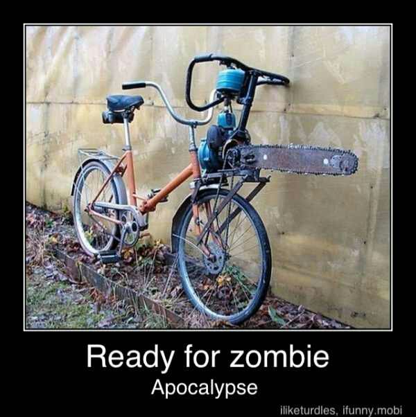 SpoBikeSwap's tweet photo. You can never be too prepared for the next zombie outbreak! https://t.co/7dnKhqdOCS