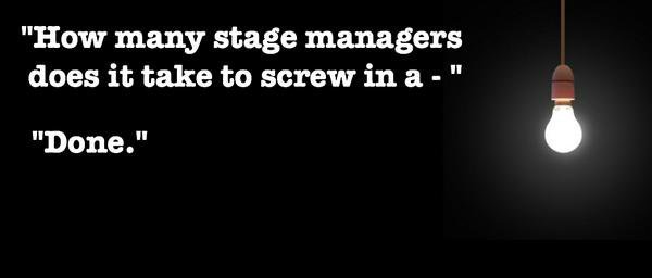 ACTAbilene's tweet image. October 10 is National Stage Manager's Day! We have a few around here who may actually be angels. #StageManagersDay #ACTAbilene #StageManagerProblems #GetInTheACT