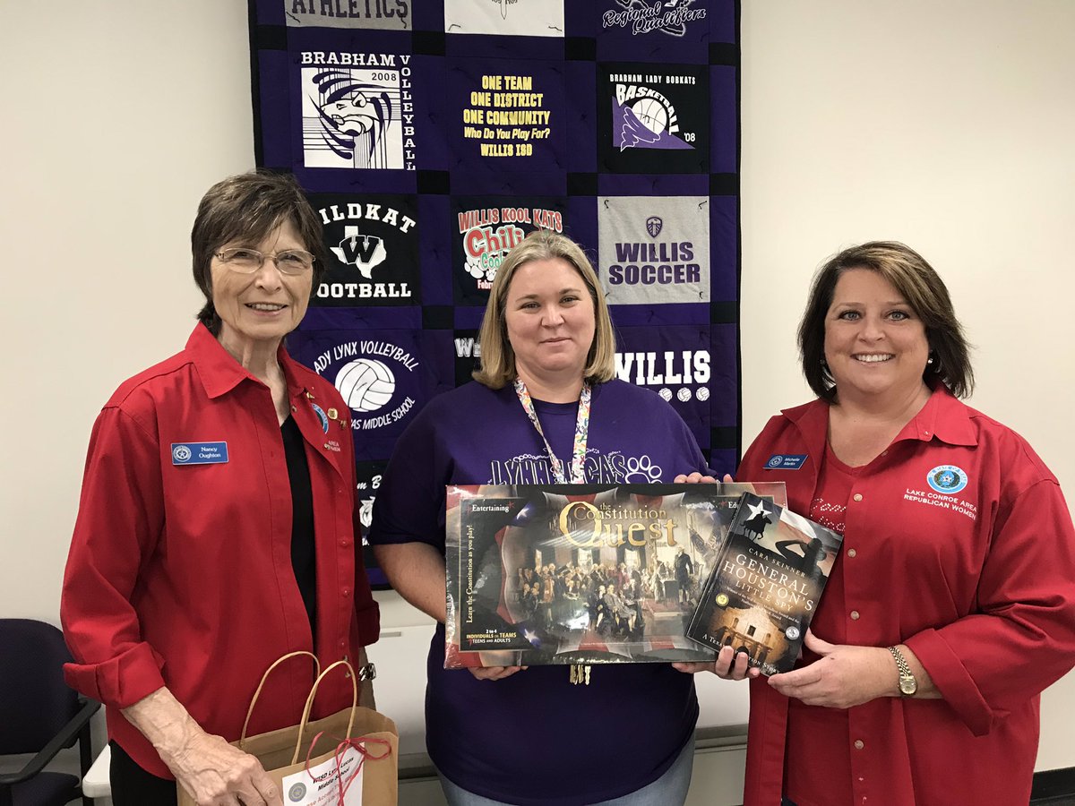 LibraryLlms's tweet image. Thank you to the Lake Conroe Area Women’s Republican for the donations @LLMSLynx