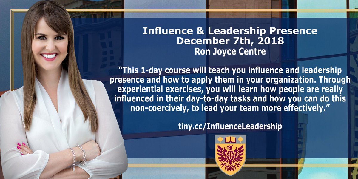 DrBrynnWinegard's tweet image. Join me for 'Influence &amp;amp; Leadership Presence' @DeGrooteExecEd @DeGrooteBiz
A full day of fun, food, networking, learning, tips, tricks, tools, &amp;amp; newfound skills!
Sign up here: bit.ly/DrBrynnInfluen…
This course sells out fast - don't wait!
#influence
#persuasion
#leadership