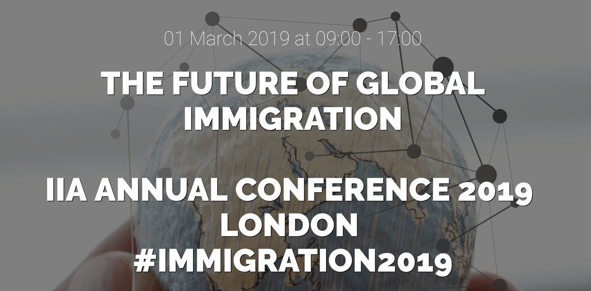 The IIA Annual Conference 2019 has been announced. Find out more iiaconference.com 
#immigration2019 #immigration #Conferences #association