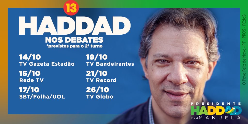 Haddad_Fernando's tweet photo. Meu adversário falou que não quer se estressar, eu não vou estressar ele. Falarei da forma mais calma possível. Nem olho para ele se ele ficar com receio. Faço o que ele quiser para ele falar o que pensa e debater o país. Com assistência médica, enfermaria, em qualquer ambiente. https://t.co/vH7PrMebcv