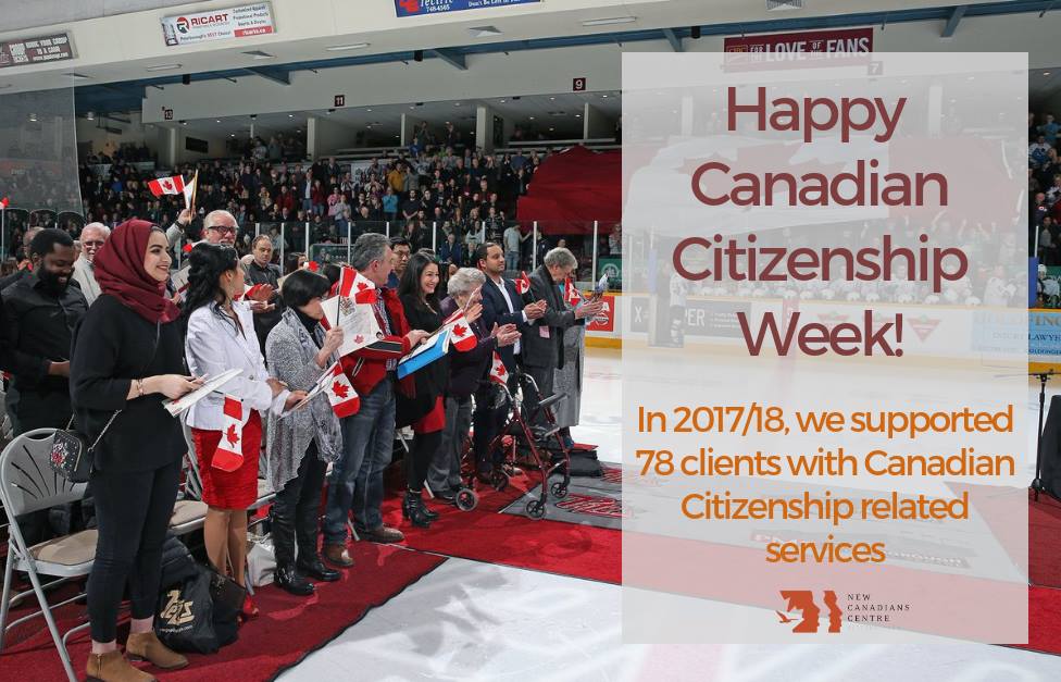 NCC_Ptbo's tweet photo. Happy #CanadianCitizenshipWeek! Welcome to the 78+ new Canadian Citizens we have supported in 2017, and so far this year!
Photo by Jess Van Staalduinen during the March 1 Citizenship Ceremony hosted by the @PetesOHLhockey in #Ptbo! https://t.co/CJE7hhu562