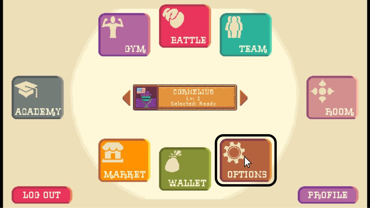 This is the Nacho Men MENU, from here you can access the GYM, BATTLE modes, TEAM section, the item/wrestler MARKET, your WALLET and OPTIONS. 

#Crypto #NachoMen #blockchain #games #Cryptogames #smarteconomy #NEO #NeoNews #PhantasmaChain #cryptocurrency #play #Videogame #gamedev