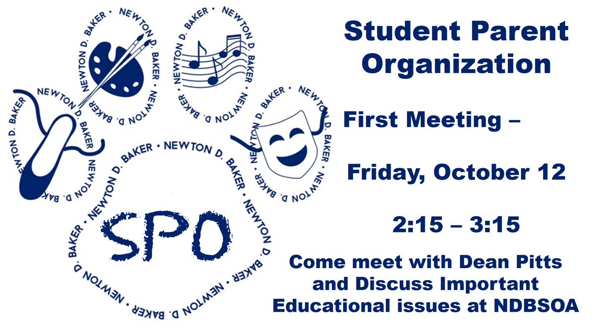 NewtonDBakerArt's tweet photo. Friday October 12  #NDBSOA will be hosting our FIRST SPO Meeting. Come be apart of it all #get2schoolcle @Get2SchoolCLE @RLC_FACE_CMSD @KammsCorners @OHEducation @JefferySAllen @KeepGoingCLE @EricGordon_CEO @teachcle_cmsd @allincludedCMSD @CmsdKaren @ShannonKanter https://t.co/py7Q5mX3L0