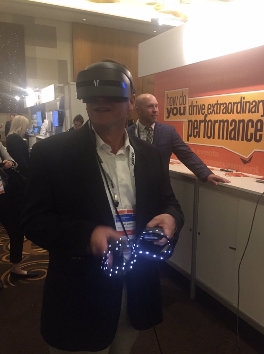 biworldwide's tweet photo. Trying out our #WindfallVR technology at #GartnerSMC https://t.co/yuY2ir0NeB