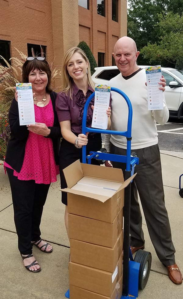 NCMedBoard's tweet photo. So excited to be offering this new safe medication disposal resource to @AHHCNC for #AHHC2018. Get yours and take your #SafeDisposalSelfie today. For information on these pads, visit https://t.co/diEjUIdE6V or email news@ncmedboard.org. https://t.co/MVND6gKU0N