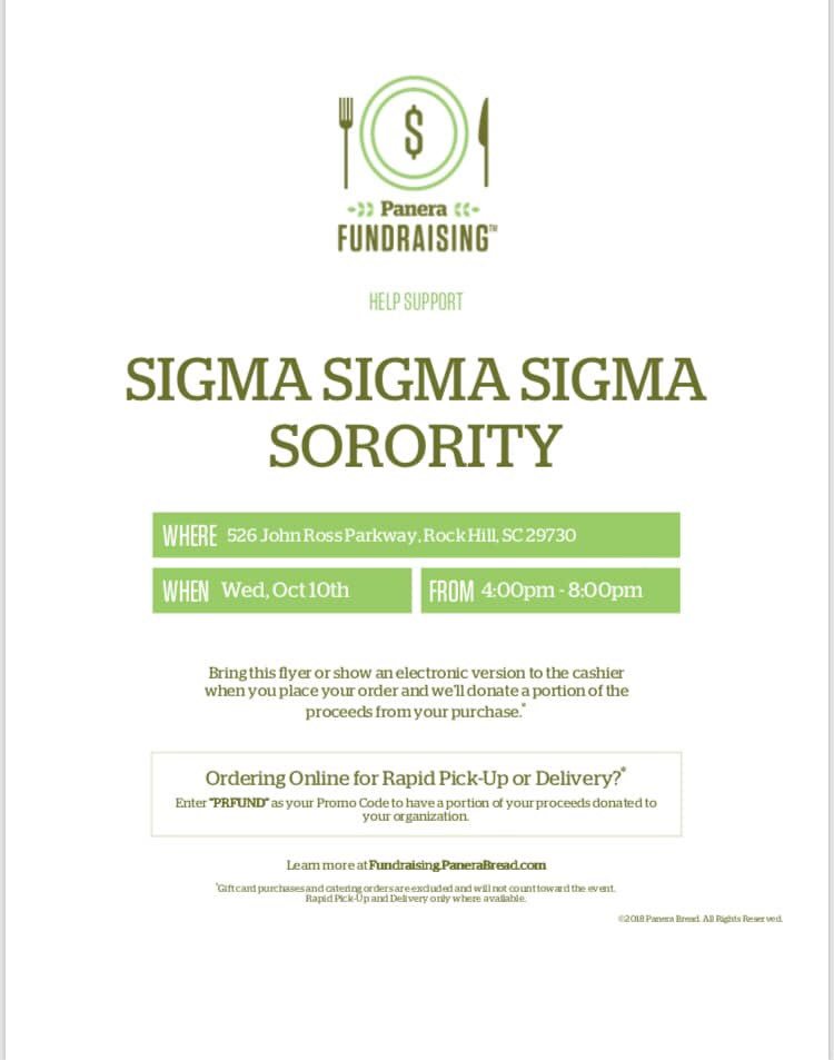 Right now you should definitely be eating some Panera! Go between now and 8 and show them this flyer! We can't wait to see you there😋