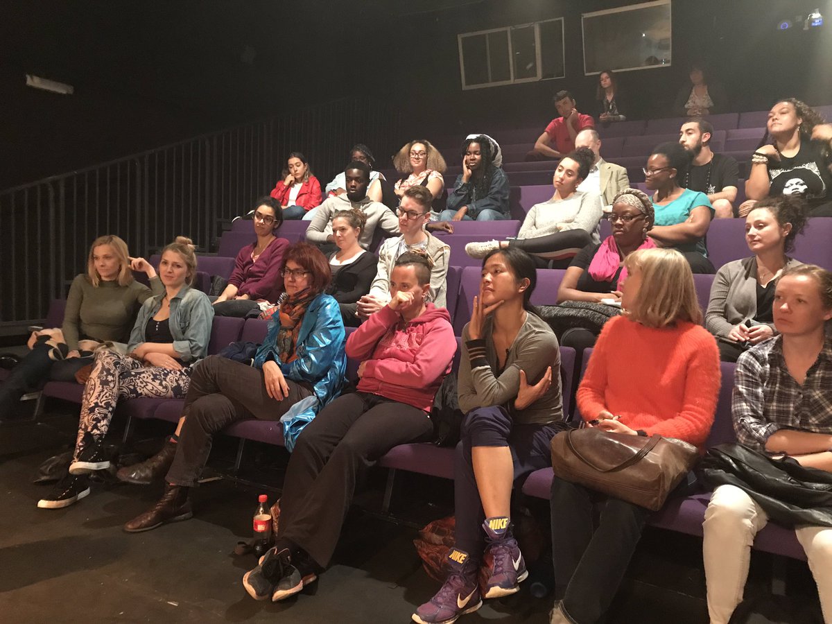BrxHouseTheatre's tweet photo. Thank you to the cast and writer @AmbreenRazia of #PotThePlay for the q&a after tonight’s performance. Our #PerformanceCo + #AdultCo got so much out of it! https://t.co/ZXjBIzfNiH