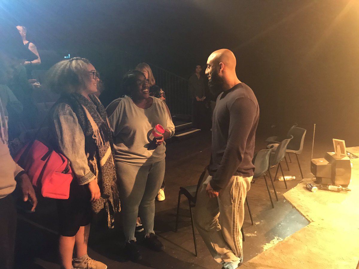 BrxHouseTheatre's tweet photo. Thank you to the cast and writer @AmbreenRazia of #PotThePlay for the q&a after tonight’s performance. Our #PerformanceCo + #AdultCo got so much out of it! https://t.co/ZXjBIzfNiH