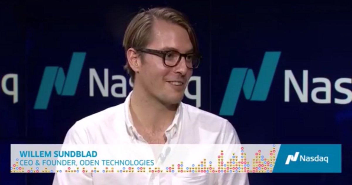 NasdaqExchange's tweet photo. #NasdaqSpotlight💡: Willem Sundblad, CEO and Founder of @oden_tech envisions a future with minimal waste. We speak with the winner of the Anders Wall Award for Exceptional Entrepreneurship at #Innovate46. @SACCNewYork
Watch: https://t.co/Ui6nskWLXB https://t.co/k4YPeLi3Ym