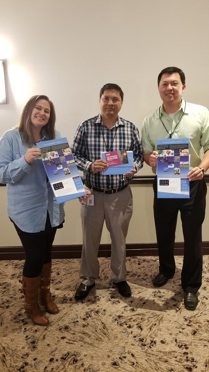 RyanOfek's tweet photo. All who attended the @NICELtd #ExperienceRevolution Roadshow today in #Dallas won great insights and best practices, and 3 of them even won amazing @Cloud9 prizes.
If you're in #Phoenix come meet us tomorrow at the Marriott Tempe Buttes 😎 https://t.co/XGWDJ1TLBc