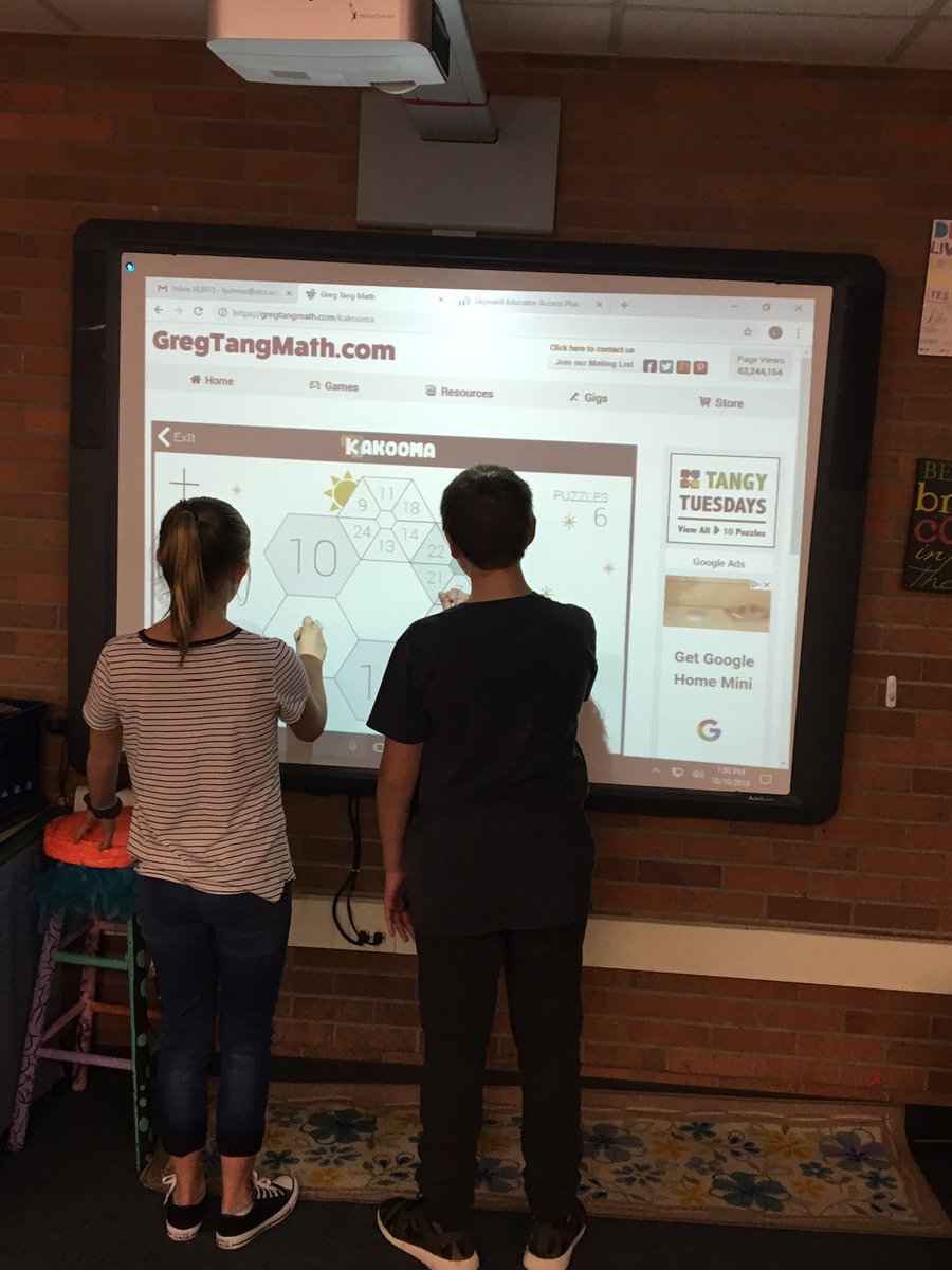 johnsonlisa8's tweet photo. 7th graders loving Kakooma!  Their laughter says it all🤗 @gregtangmath https://t.co/OXH0J8YBpj