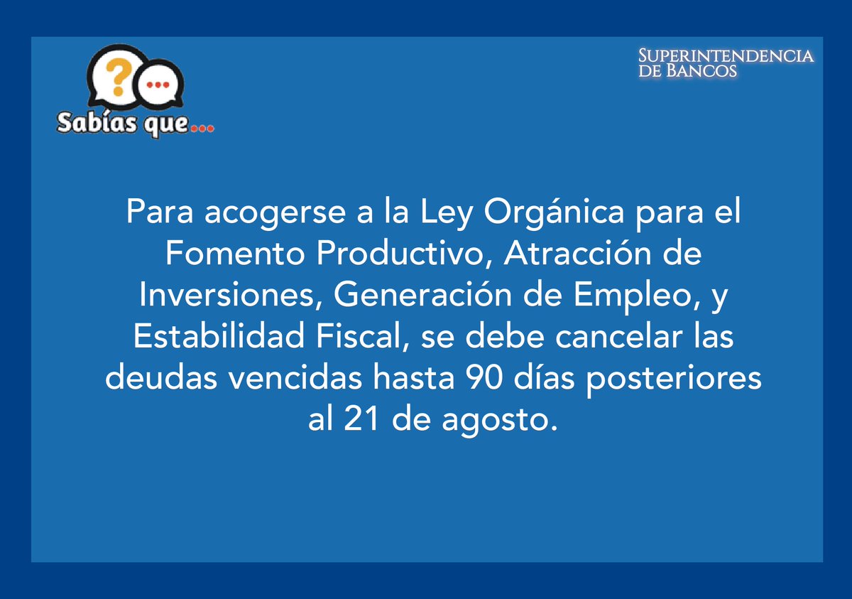 superbancosEC's tweet photo. ¿Sabías qué? https://t.co/cZRU0gx9fI … … #SuperBancos #SBInforma https://t.co/CYLsWTJLJY