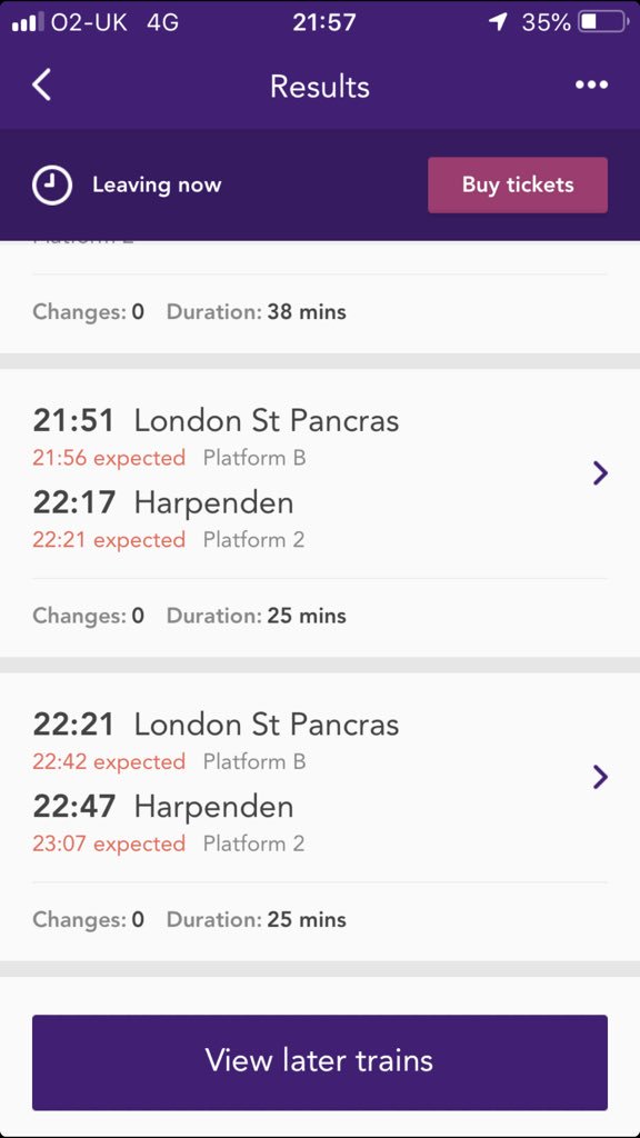 ClareZJ's tweet photo. No train to HPD for nearly an hour, wtf @TLRailUK I thought half an hour was a joke. Clearly not @HPDCommuters #thameslinkfail #whydoipayforthis Are St Pancras and Harpenden no longer commuter stations?? https://t.co/xduNGrsBIg