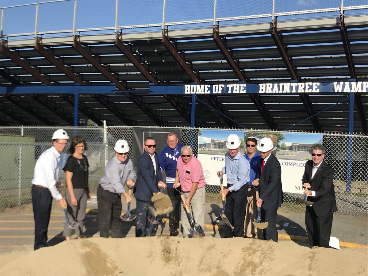 An amazing day for the town of Braintree as we finally break ground on the Petersen Pool &amp; Rink. So proud and honored to be a part of this process from the beginning. #braintree #petersenpool #braintreeathletics #wamps #pool #rink #petersen #braintreema