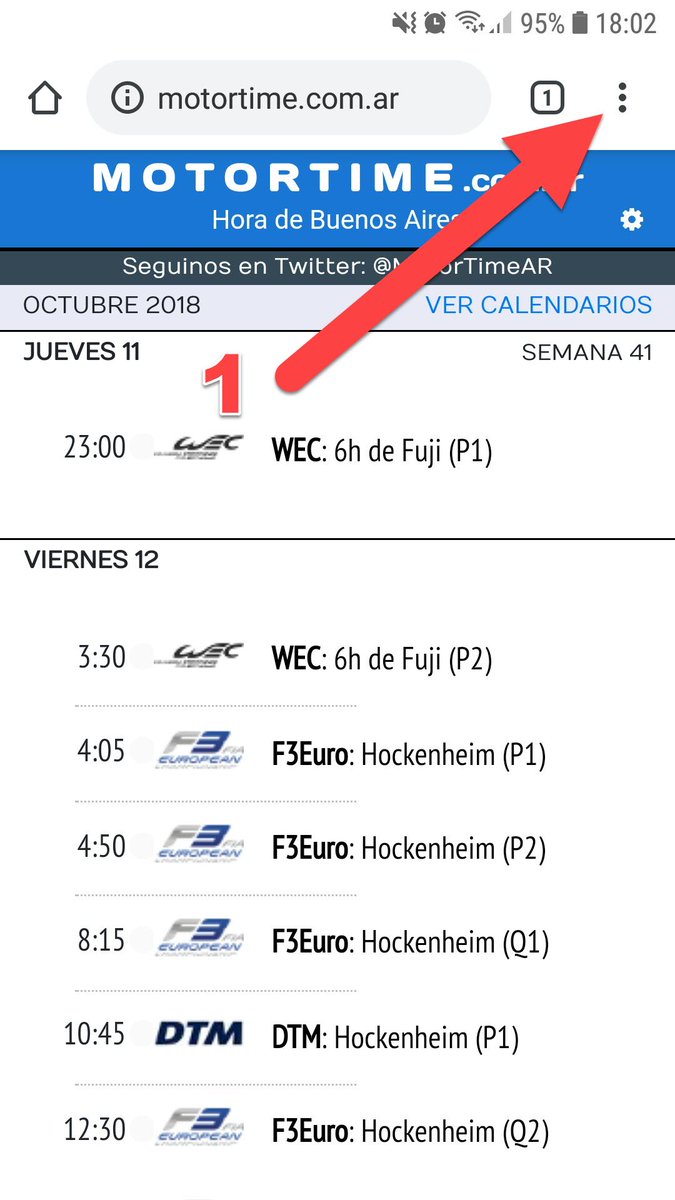 MotorTimeAr's tweet photo. ¿Querés tener un acceso directo a https://t.co/fqTK6cxrHg en la pantalla de tu celular para simplemente tocarlo y que abra como una aplicación más? Seguí estos simples 4 pasos luego de cargar nuestra página en el navegador https://t.co/zIEthARc3H