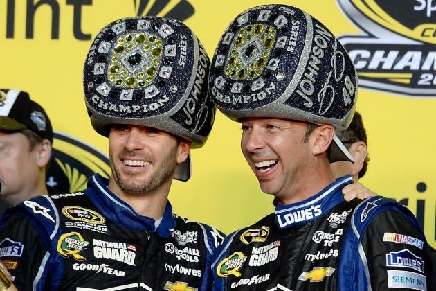JimmieJohnson's tweet photo. Chad and I have had unimaginable success together and I’m grateful for his friendship. I can’t thank him enough for his dedication to success and the drive to win. I’m looking forward to what the future holds for the entire @TeamHendrick organization. https://t.co/zA8fse6XfI