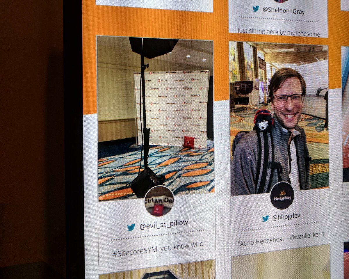 Yes.... Yes <a href="/Sitecore/">Sitecore</a>, do my evil work for me. Spread the word of the coming pillow reign. 😈 #SitecoreSYM