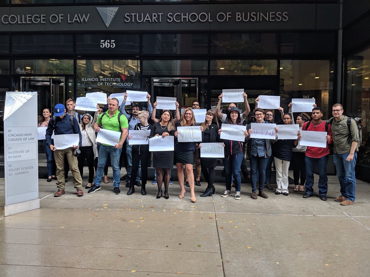 kavanaughstrike's tweet photo. Today was just the beginning. 

#StrikeAgainstKavanaugh is building a national coalition to create a true democracy and a system we can believe in. 

We demand accountability. We will not stop until Kavanaugh is impeached from SCOTUS. 

Together, we will build a better world. https://t.co/ifhkuFonZc