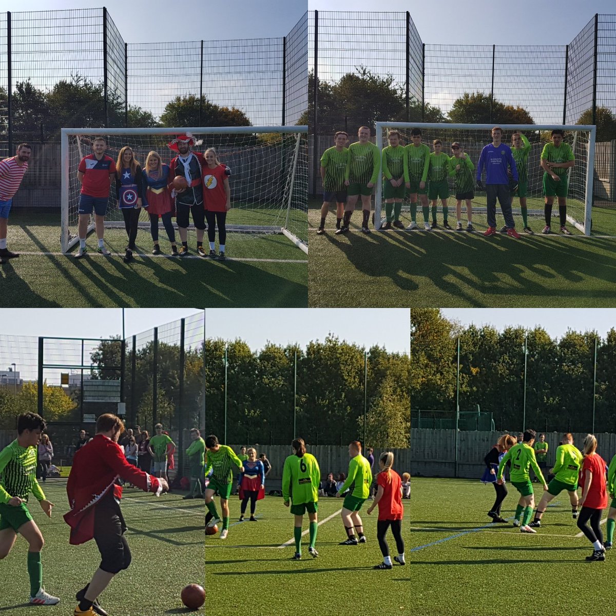 HSDC_SportMaker's tweet photo. Well done to all the players in todays LDD Students vs ALS Staff. Great game, lots of laughter and fun. Well done to team ALS for your 2-1 win.  @Be_HSDC @GingerWebbMan @Chris_Cooper_92 https://t.co/XTpXAI6NLq