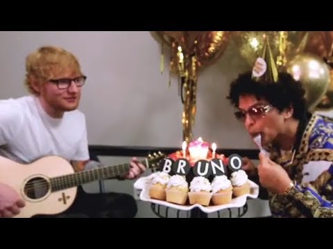 Bruno Mars HIRES Ed Sheeran to Sing Him \Happy Birthday\ Find it on Yaupr -  