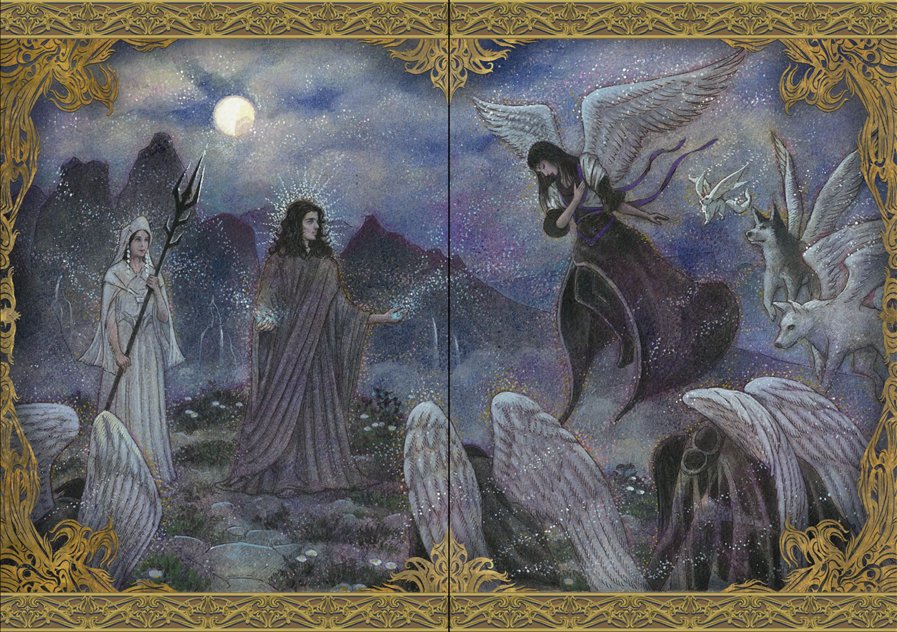 4.2) (>) And let's not forget that Carbuncle/Ruby is confirmed as a Messenger, as this artwork shows. That's interesting too. Agh, I wish S-E would tell us more about them. And better yet, that they'd show them all fighting alongside an old Lucian monarch.

#FFXV #FF15