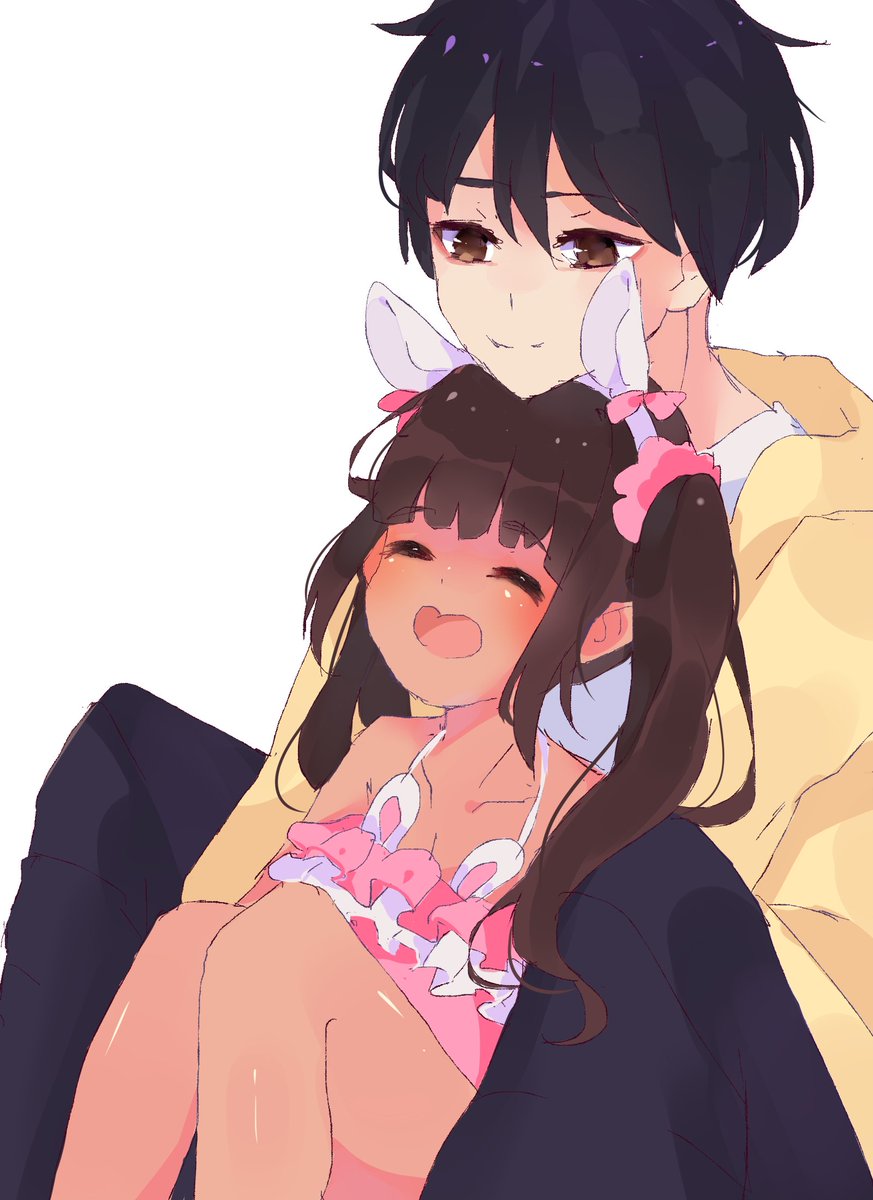 Riniyu On Twitter Commission 3 Anime Couple Kawaii Cute Commission