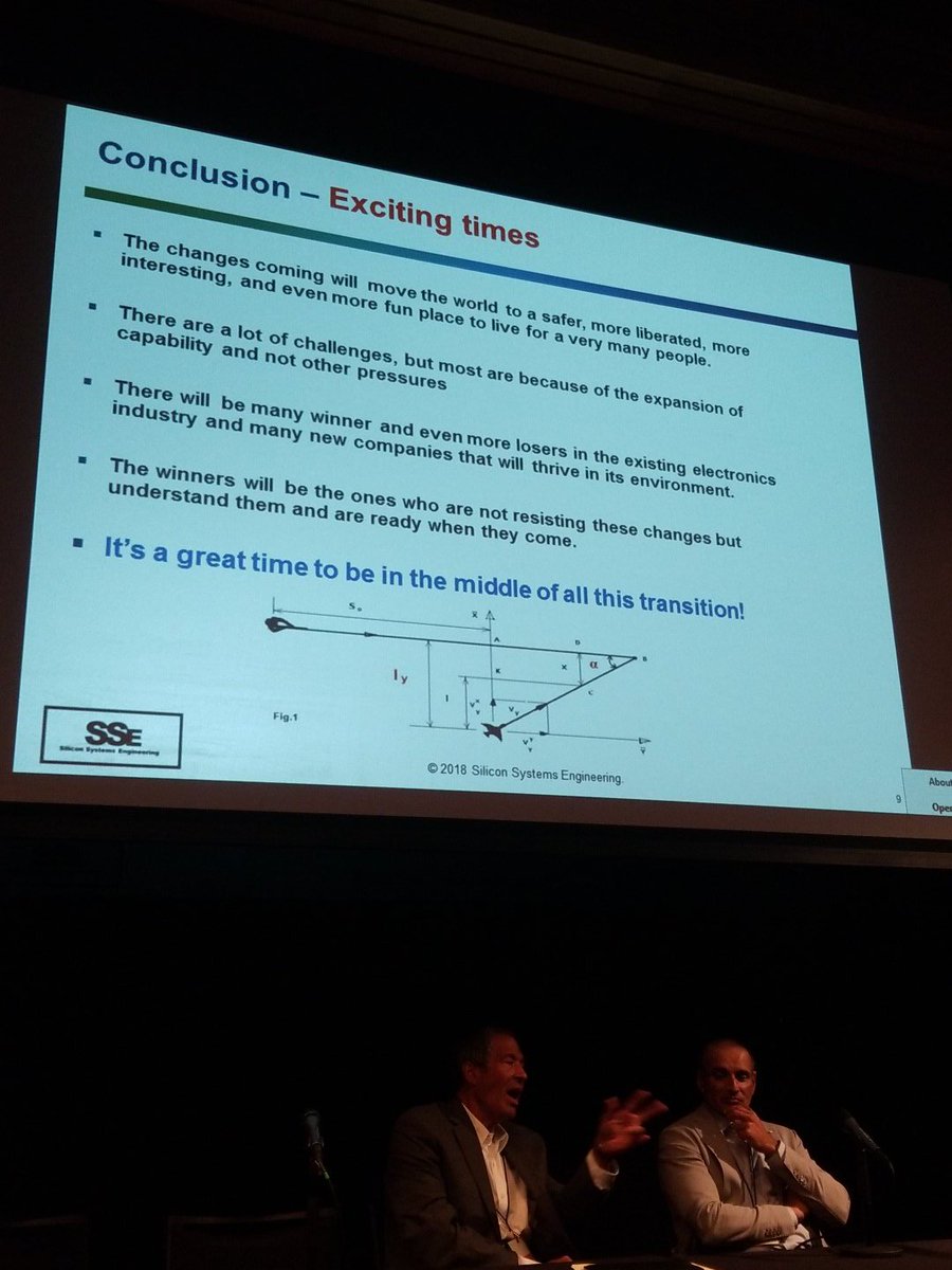 Two semiconductor veterans - Vijay Ullal &amp; Jim Aralis - sharing lessons of the old Silicon Valley from Fairchild on, warning the participants at the #batterysummit not to "lawyer up too soon".