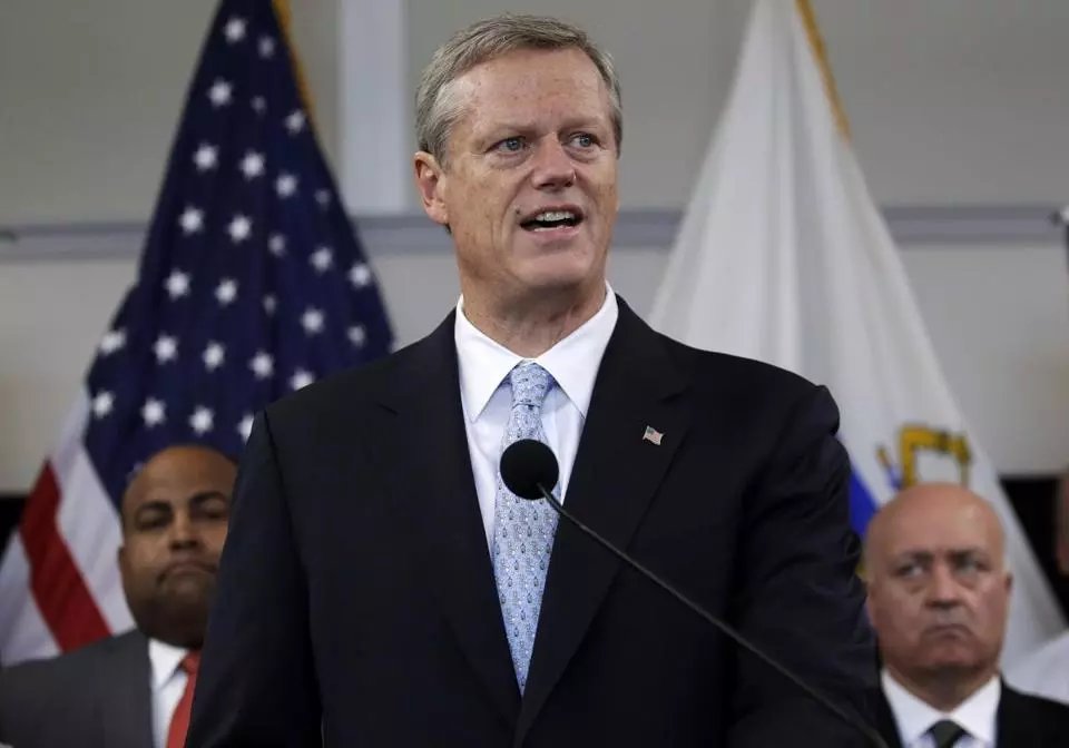 Governor Charlie Baker said Wednesday he will vote against a ballot question that would limit the number of patients assigned to hospital nurses at one time. bos.gl/REkRYNX