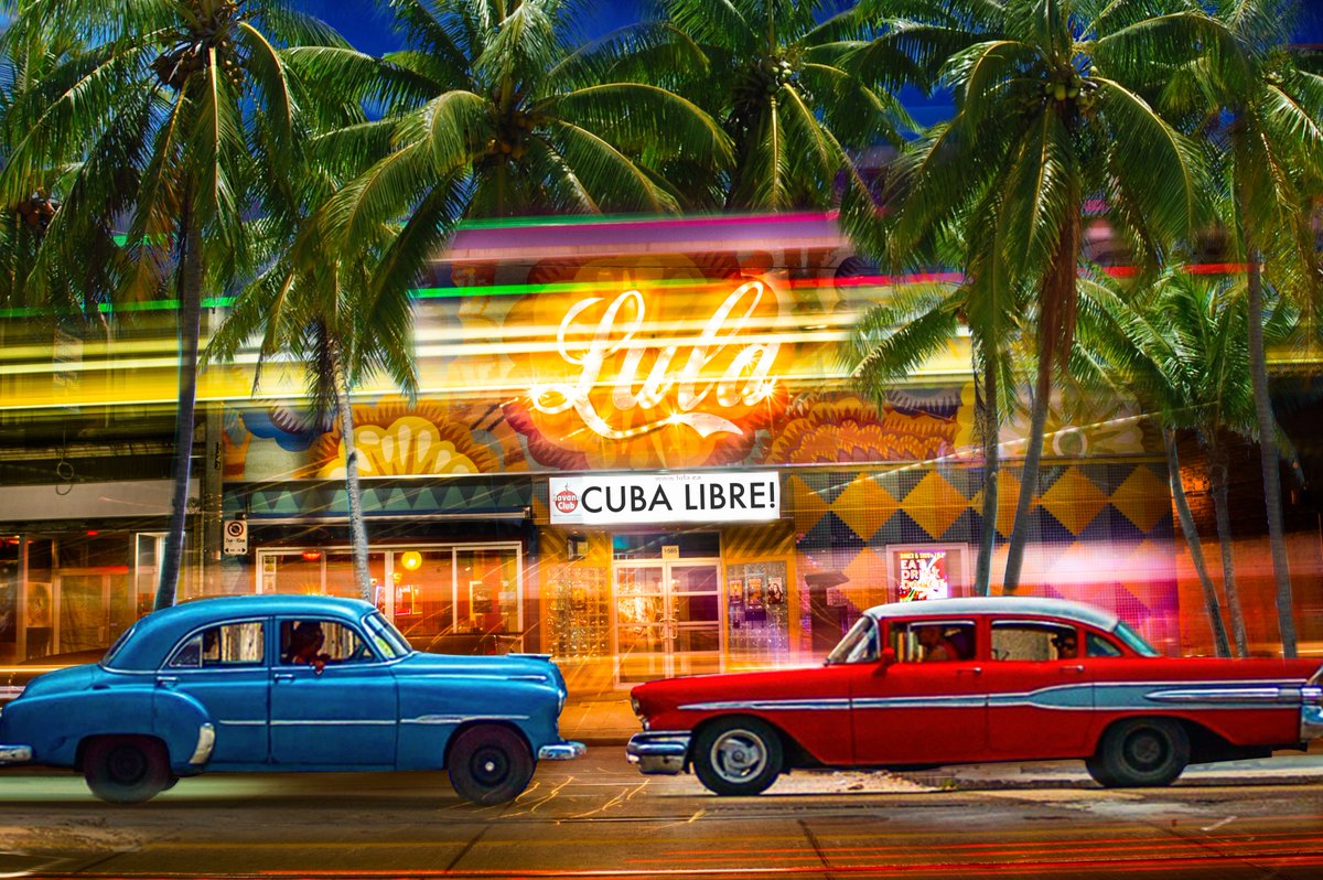 lulalounge's tweet photo. This Friday transport yourself in the setting of beautiful HAVANA without leaving TO! Tropical dinner &amp; drinks 🍹🍸+ FUN beginners dance lesson 💃 + LIVE all cuban salsa band 🎤🎸🎷🎺+ DJ🎉 Reservations &amp; more info: 416 588 0307 or https://t.co/iTB66ISf6z https://t.co/d9ZBHrPGtt