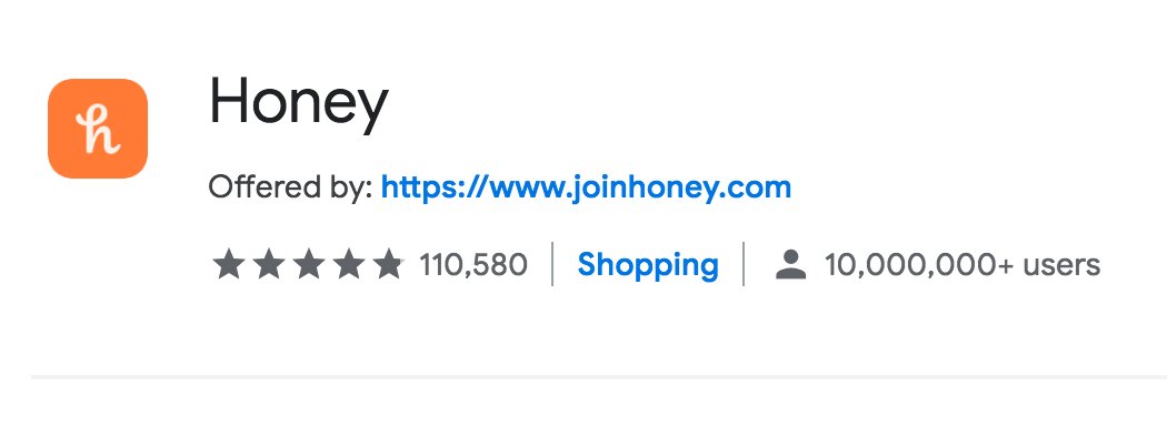 glen__allison's tweet photo. 10M+ Member milestone in the Google Chrome Store @honey https://t.co/jKRPoV83bX