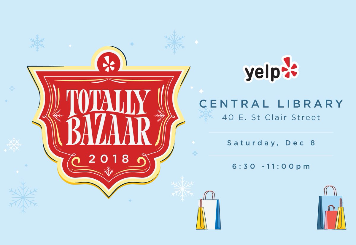 onyxexchange's tweet photo. Crafted goods, cocktails, DJs and holiday spirit. Only 59 days until #YelpBazaar at @indylibrary on Dec. 8. We'll be there; will you?! RSVPs open next month. https://t.co/raTSIJdQm3