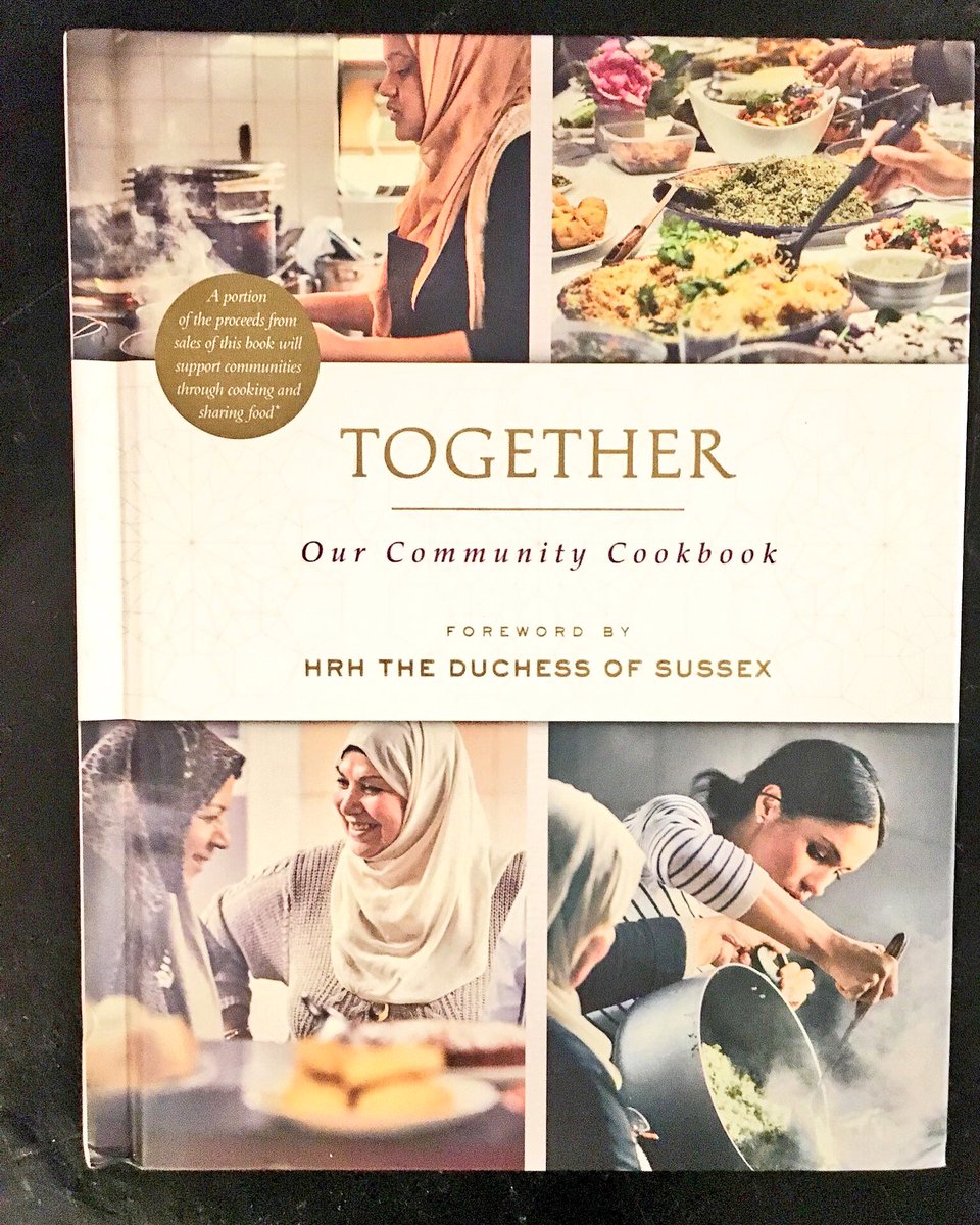 MsAnnettePaul's tweet photo. My copy of #TogetherOurCommunityCookbook arrived today! The recipes are from community women who cooked together for those affected by the #GrenfellTower fire. #London #HRHTheDuchessofSussex https://t.co/H6OgPu7hXp