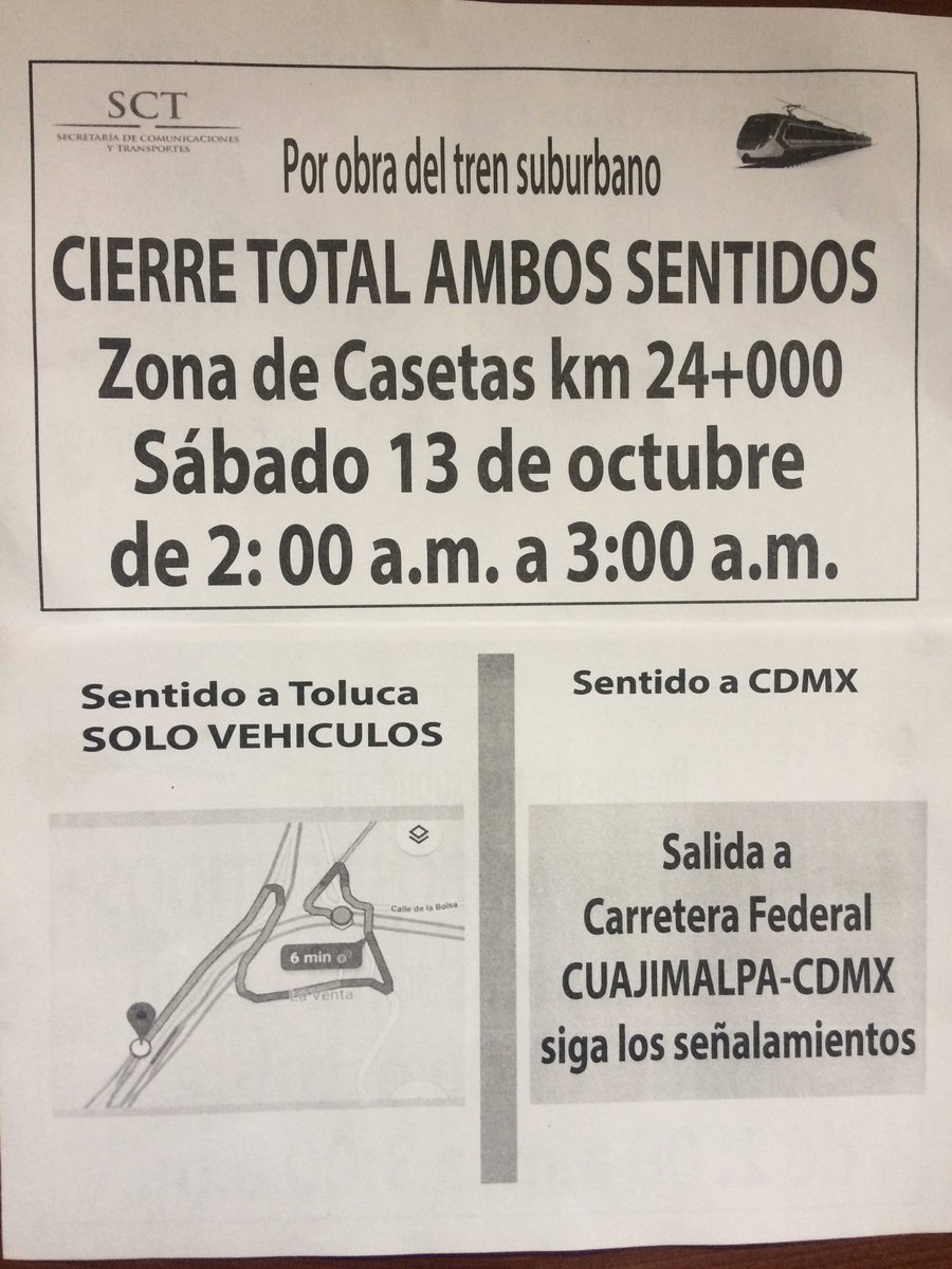 Buenas tardes para el conocimiento de todos los usuarios que recorren la autopista México-Marquesa