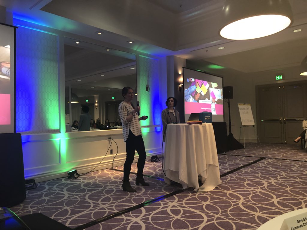 SFHowland's tweet photo. Love hearing from Anna Cangialosi from Barton Mallow and Meghan Armstrong from Habanero Consulting! They’re sharing how a new platform, and lots of smart strategy, can move the needle.  #alihrcomms @aliconferences @brilliantink https://t.co/c4iwC74BmP