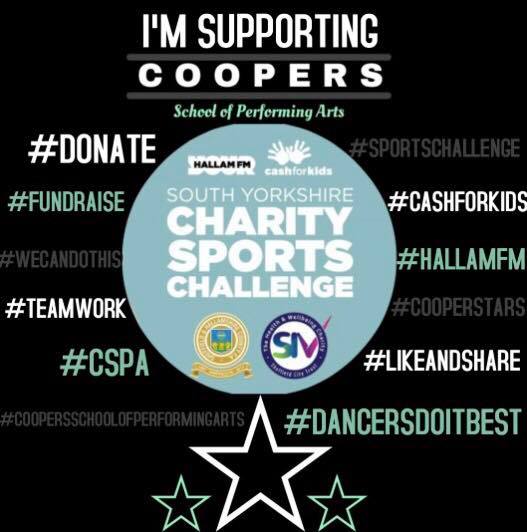 Looking forward to lots of fundraising events coming up soon to help our new school #CoopersSchoolofPerformingArts in our Cash4Kids Sports Challenge! 👏We can do it! 💪🎭
@hallamfm @HallamCash4Kids #cash4kids #fundraising #donate #sportschallenge #barnsley #dance #dancersdoitbest