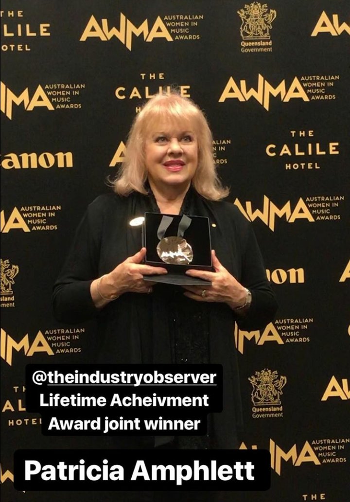 Congratulations to Little Pattie on the presentation of AWMA Lifetime Achievement Award. Pattie paid tribute to her late cousin Chrissy Amphlett.
'Rest in peace, Chrissy, we'll make sure your legacy lasts forever,' she said.
#patriciaamphlett #chrissyamphlett #littlepattie