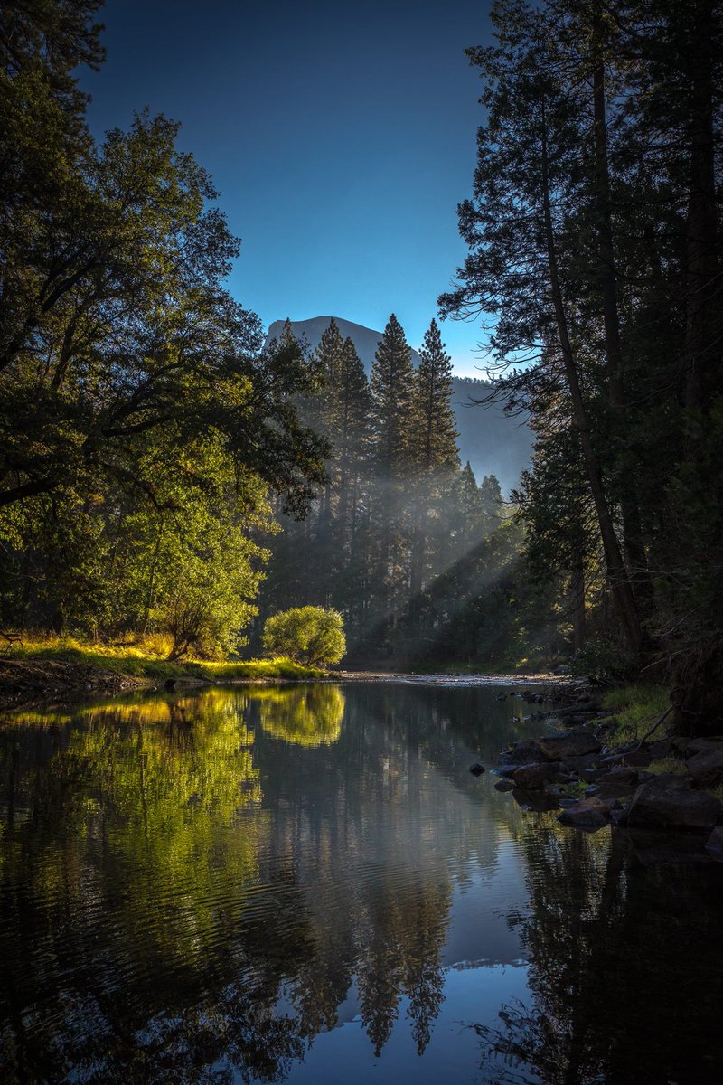YosemiteNPS's tweet photo. Let us help put a smile on your face today by reminding you of what a lovely autumn morning in Yosemite Valley looks like. What else about Yosemite makes you smile? 
#Yosemite #NationalPark #HalfDome #Autumn https://t.co/7FM5rPeqLt