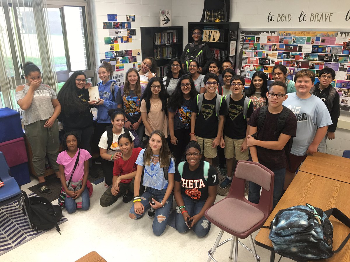 ProjectLITxrdn's tweet image. Our first official after school #ProjectLITBookClub meeting was a success.  When fall sports are over we will have to break into two groups. We are so proud of the growth of this movement: in our school and around the country. @jewell_p_rhodes @angiecthomas @MsPedersenXRDN