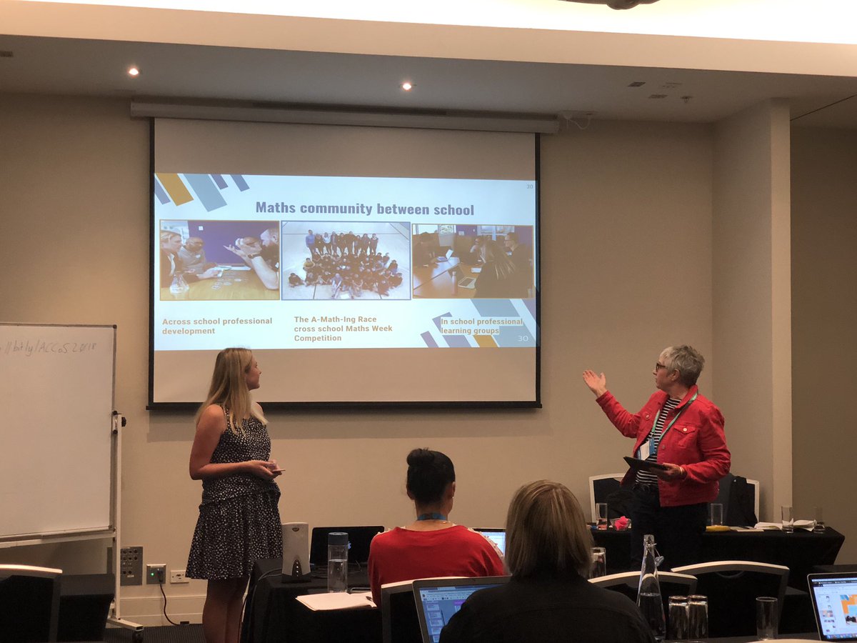 <a href="/AinsEliza/">Ainsley Elizabeth</a> <a href="/BelindaHitchman/">Belinda Hitchman</a> sharing their learning as In school leaders and leading PLG’s #ulearn18