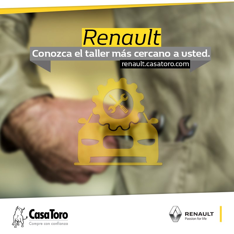 CasaToroWeb's tweet photo. Para #CasaToroRenault como para ti, el mantenimiento de tu vehículo es un aspecto de gran importancia, por eso te invitamos a nuestros talleres en donde tu vehículo saldrá como nuevo gracias a nuestros expertos, conoce nuestros puntos en https://t.co/axtNGBOjQs https://t.co/2sADYZkUQ7