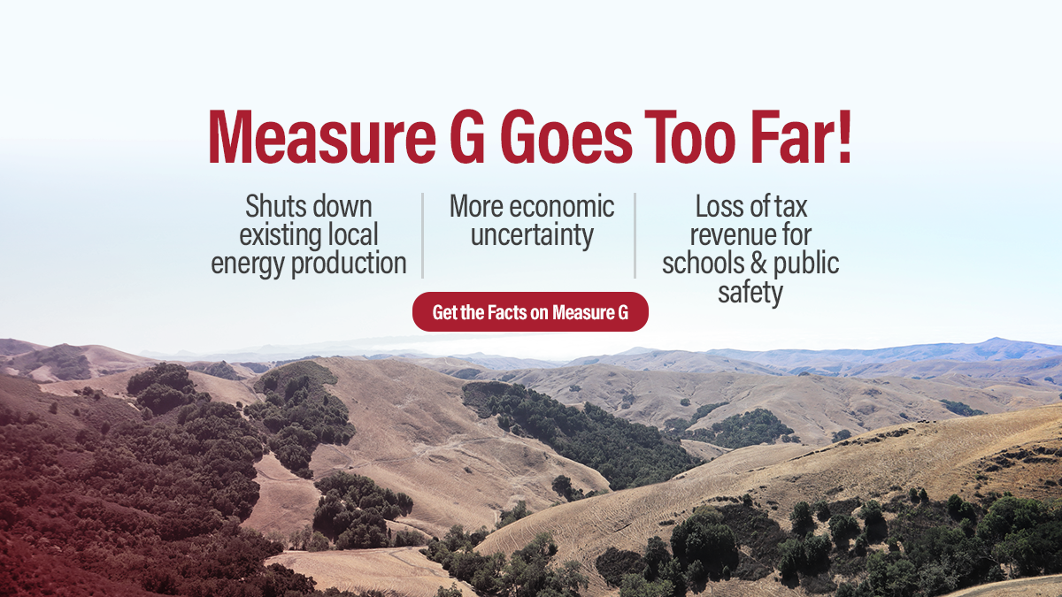 NoMeasureG's tweet photo. Measure G bans necessary routine well maintenance needed for our existing local oil and gas production to continue. Resulting in a loss of jobs and tax revenue. Measure G goes too far.  Vote NO on Measure G! https://t.co/QUZgzMOyCH https://t.co/IQSVqM26Ay