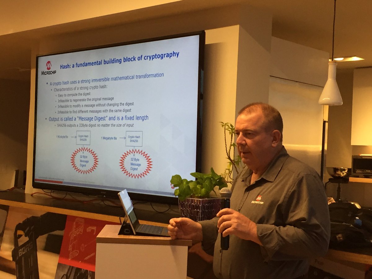 In security, “infeasible” is used vs “impossible”, which sounds like a challenge ;). Crypto101 now hardened security deep dive <a href="/PhillyIOT/">Philly IoT Meetup</a>