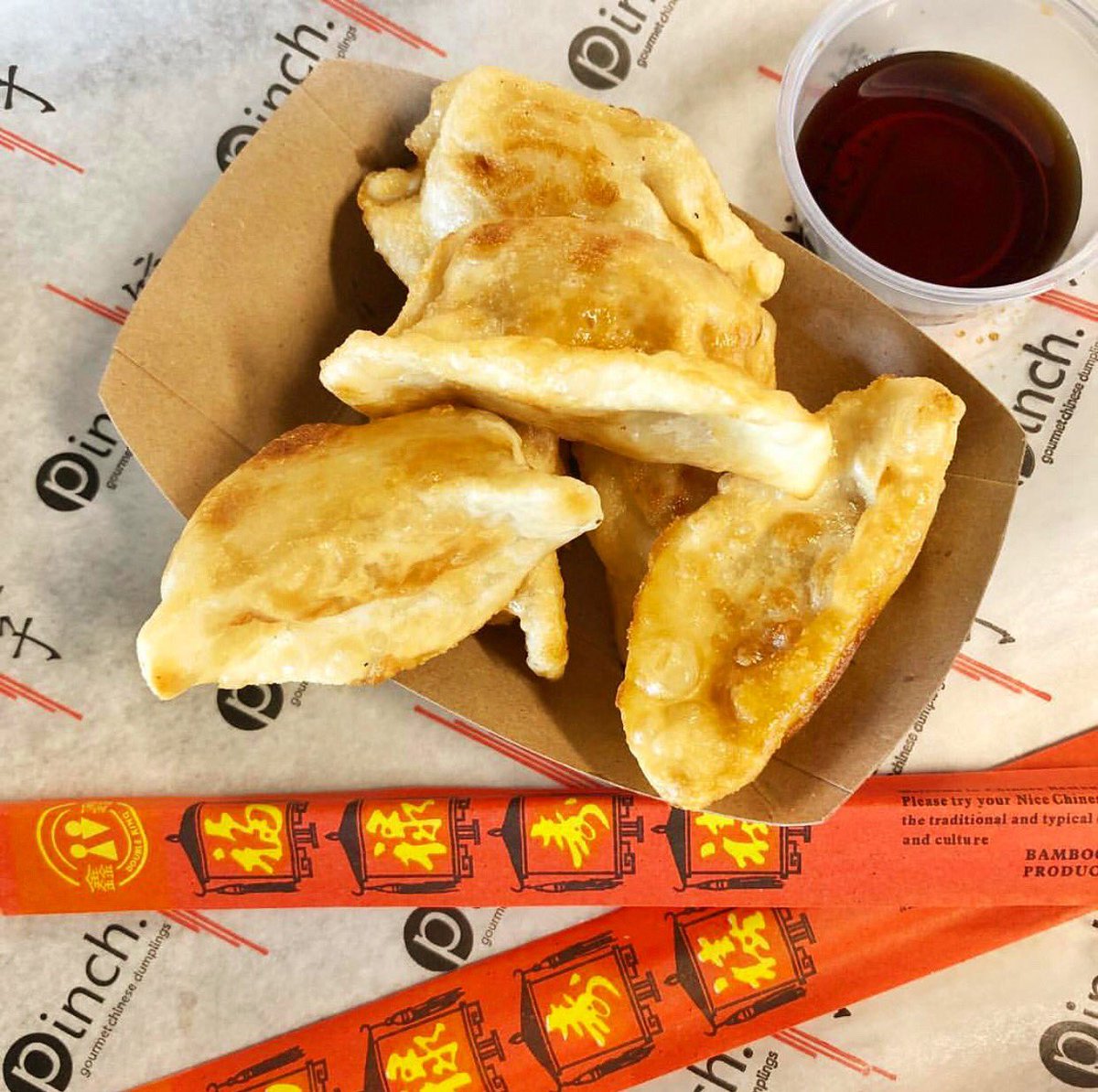 happy hump day. treat yo’ self! 🥟 #pinchdumplings