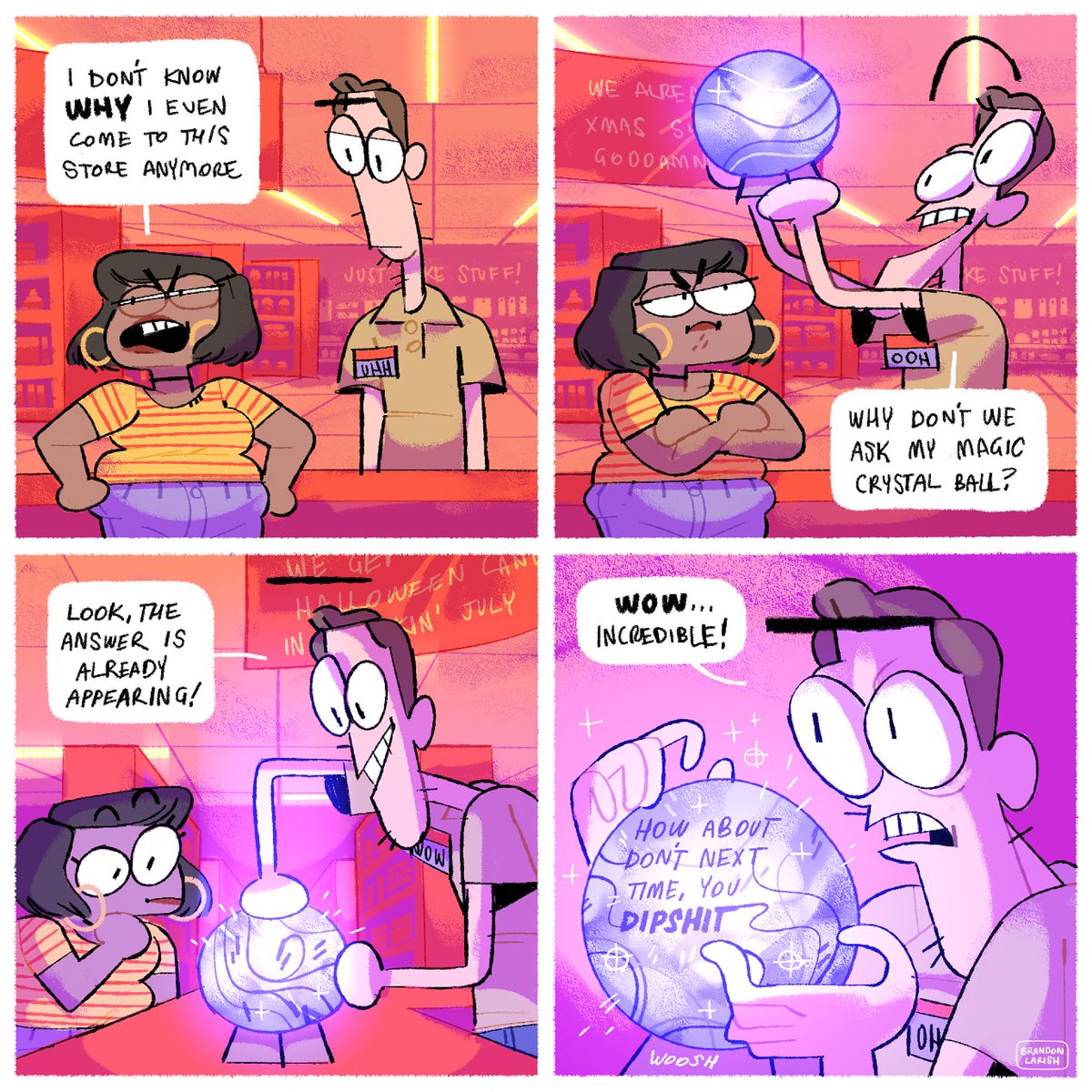 hello, I'm brandon, a digital cartoonist looking for work in TV animation, specifically in color styling or storyboarding! #portfolioday 

https://t.co/pQza1cxFts 