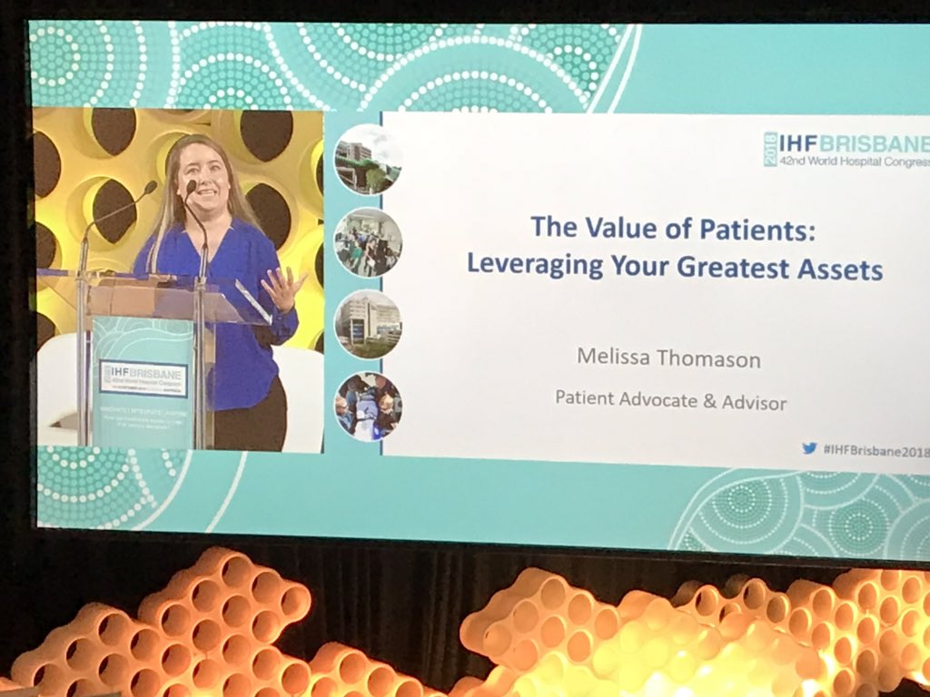 “I do not have time for healthcare to change at a glacial pace - I need trailblazers, fire starters and advocates to advocate for people like me, because I need good quality, compassionate care.” #IHFBrisbane2018