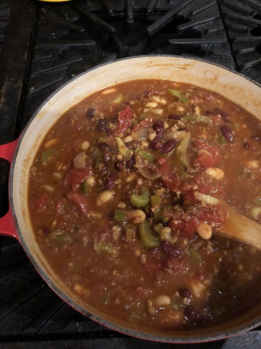 The only thing we are loving about this cold rainy weather is being snuggled up inside with Vegan Chili ❤️❤️❤️