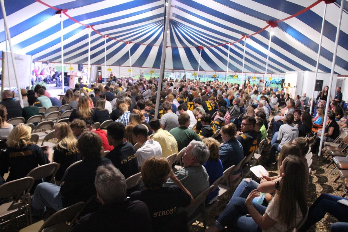 Tonight at the tent in the Greenville Awakening. There were 130 saved and $10,000 raised for the funeral of #24. What a night. Most of those saved were teens. The young man who died #24, his mother was also saved tonight! What a Savior!
#24Strong.  #GreenvilleAwakening